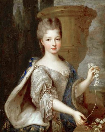 Louise-Élisabeth de Bourbon, Princess of Conti, ca. 1718 (Pierre Gobert) (1662-1744)   Musée National du Château et des Trianons, Versailles 