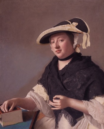A Woman, possibly Harriet Churchill, Lady Faulkner, ca. 1760 (Jean Étienne Liotard (1702-1789)  Compton Verney House, Warwickshire