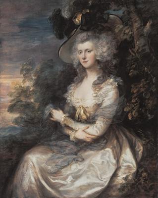 Mrs. Thomas  Hibbert, ca. 1785 (Thomas Gainsborough) (1727-1788) Neue Pinakothek, München 
