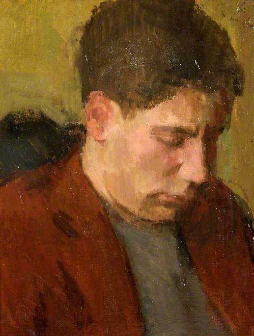 Alfie Bass, ca. 1939-1941, by Lawrence Gowing (1918-1991) Swindon Art Museum UK 