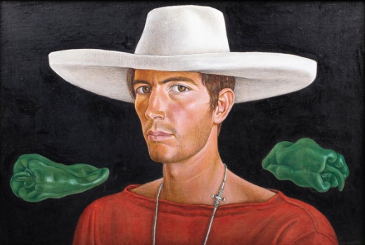Self-Portrait with Peppers, 1954, Mati Klarwein (1932-2002) 