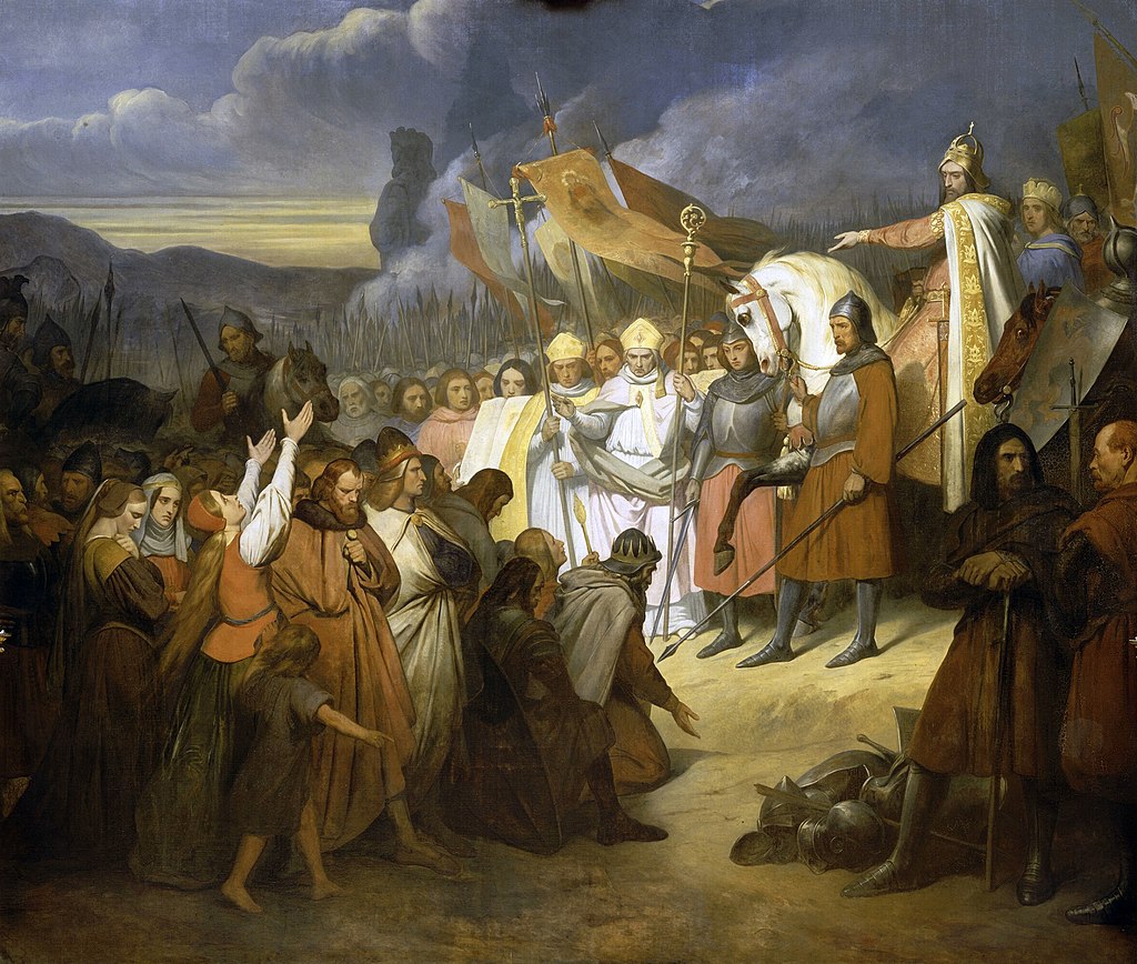 Surrender of Widukind, Saxon leader, 785, by Ary Scheffer (1795-1858) painted in 1835, Versailles, MV 2672