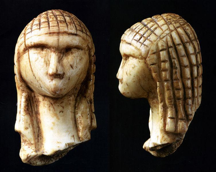 Venus of Brassempouy, ca. 26,000-25,000 BCE   Musée de Archéologie nationale,  Saint-Germain-en-Laye   (Photo: Zolo, 2007, Wikipedia) 